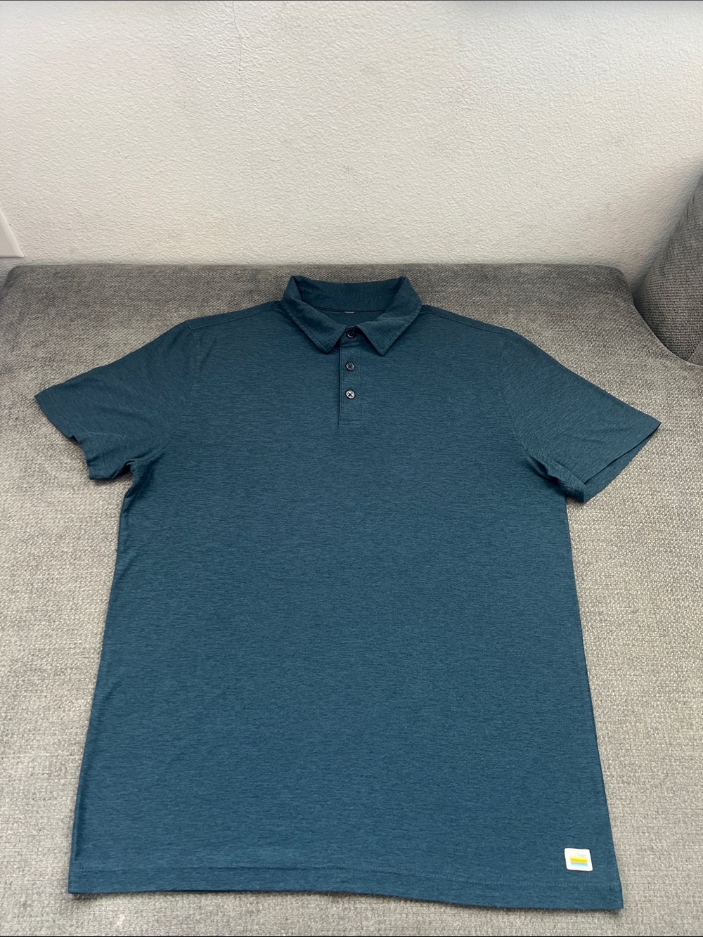 Vuori Teal Green Short-Sleeve Polo